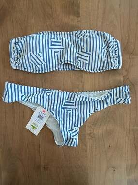 Billabong Off Tide Hawaii Lo Striped Bikini Set